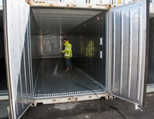 Washing of containers