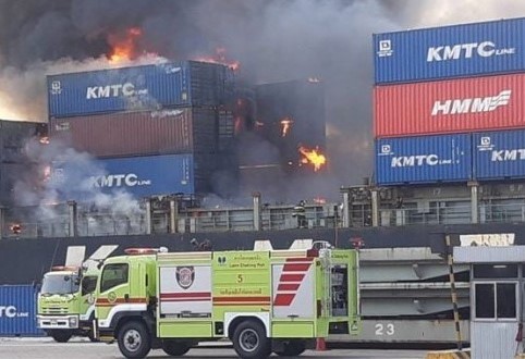 Toxic Chemicals Likely Cause of Container Fire