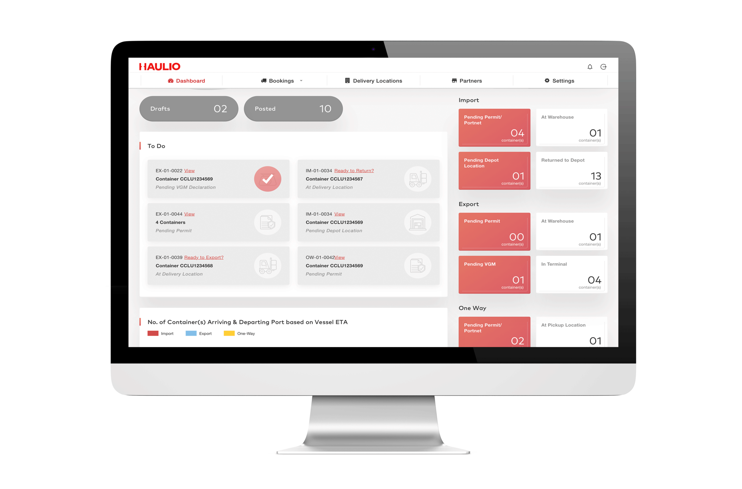 Haulage Management Platform Dashboard