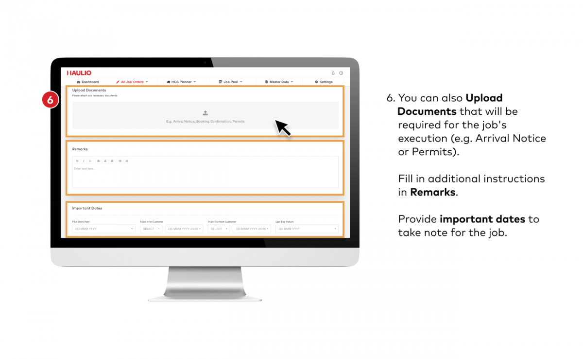 HOPE Job Creation - Upload Documents, Remarks & Important Dates