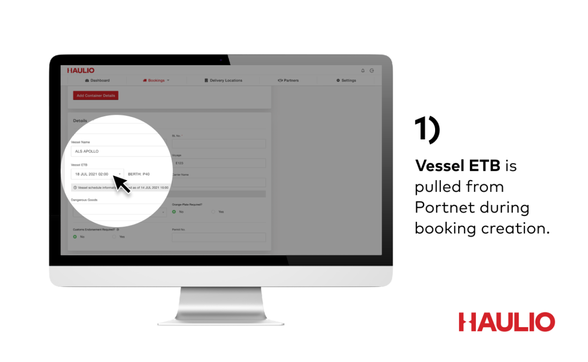 ETB Shippers_1 Booking Creation
