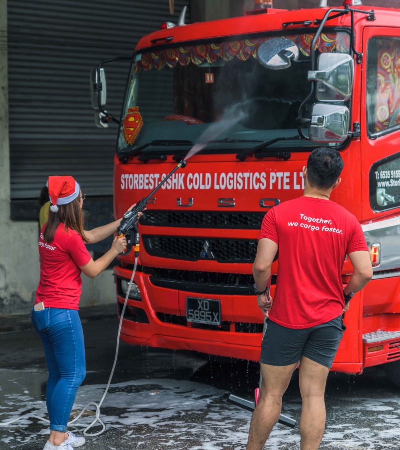 Haulio Christmas CSR 2019 - Prime Mover Washing