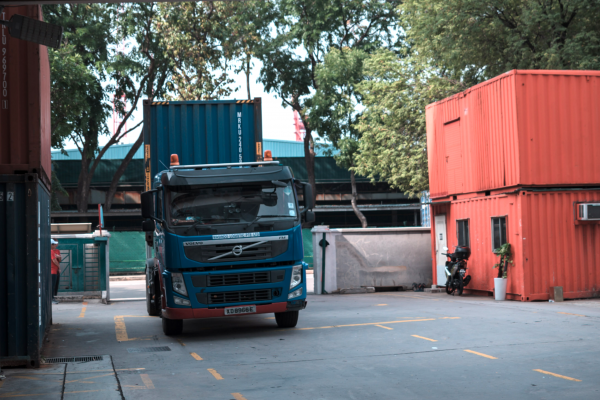 Truck at Container Depot